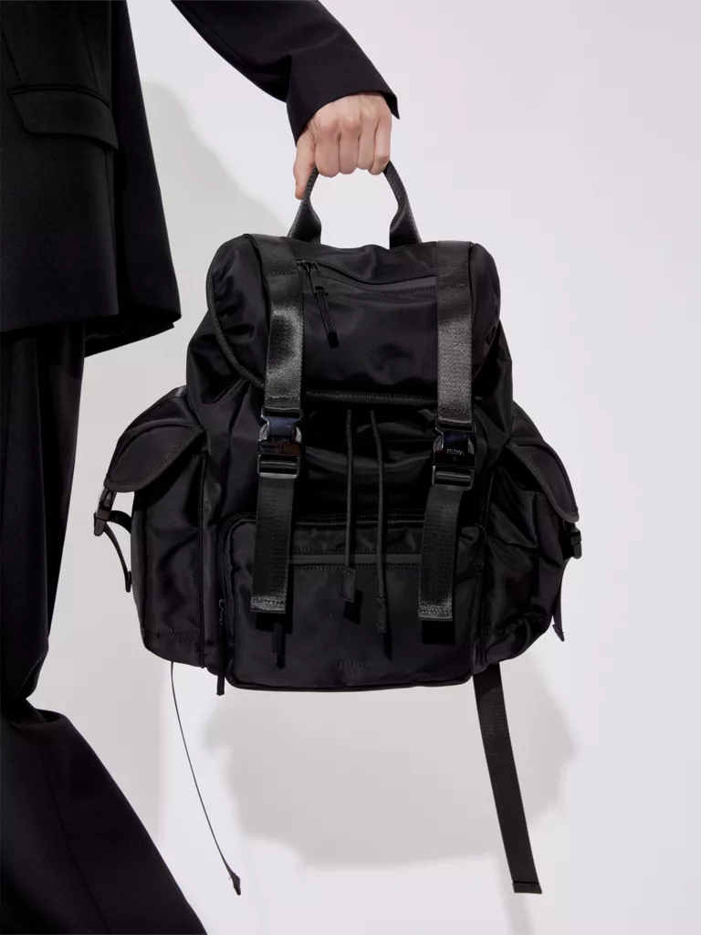 C1039-Backpack-Filippa-K-Black-Front