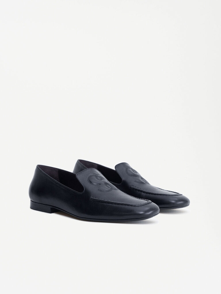 C1148-Logo-Soft-Loafers-Filippa-K-Black-Front-Side