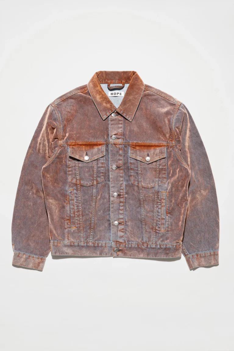 HOPE-AW24-47193143-Bold-Denim-Jacket-Rust-Flock-01