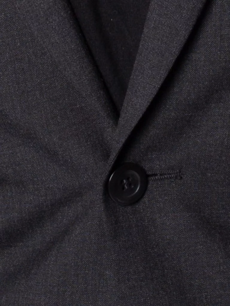 S0050-Rick-Cool-Wool-Jacket-Filippa-K-Anthracite-Front-Close-Up-Fabric