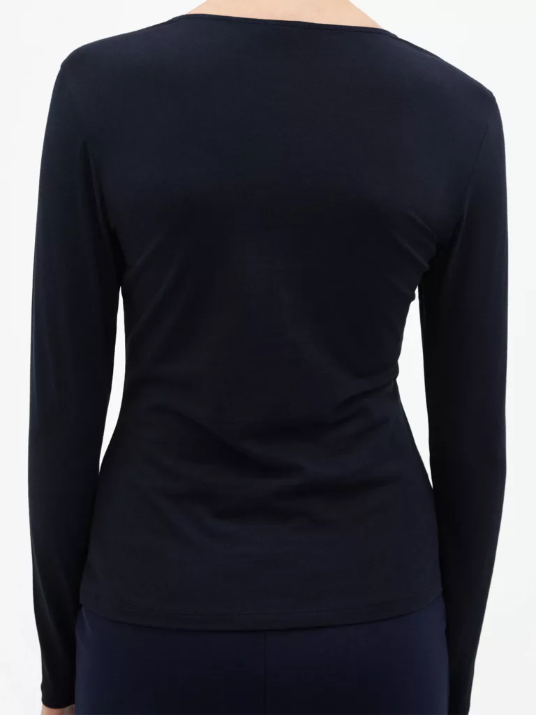 Cotton Stretch Long Sleeve Top