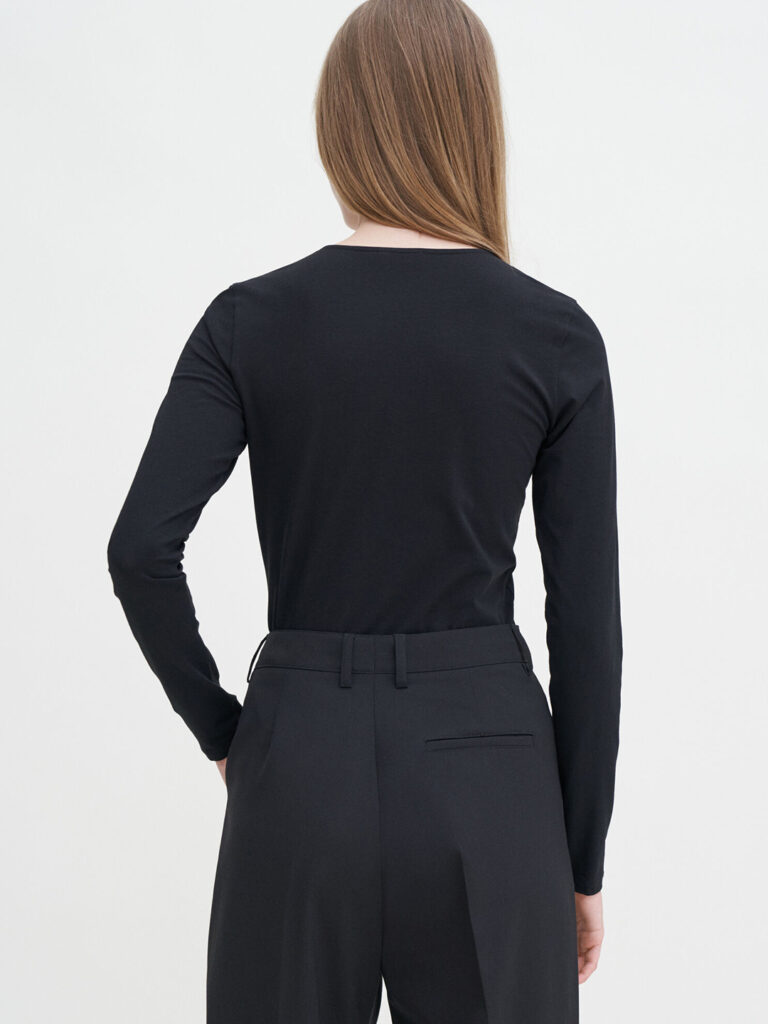 S0113-Cotton-Stretch-Long-Sleeve-Tee-FK-Black-Back