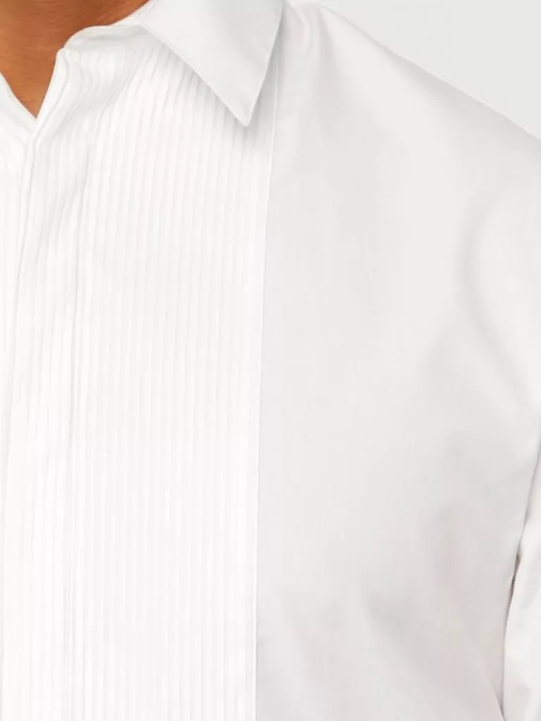 Daniel Tux Poplin Plisse Shirt