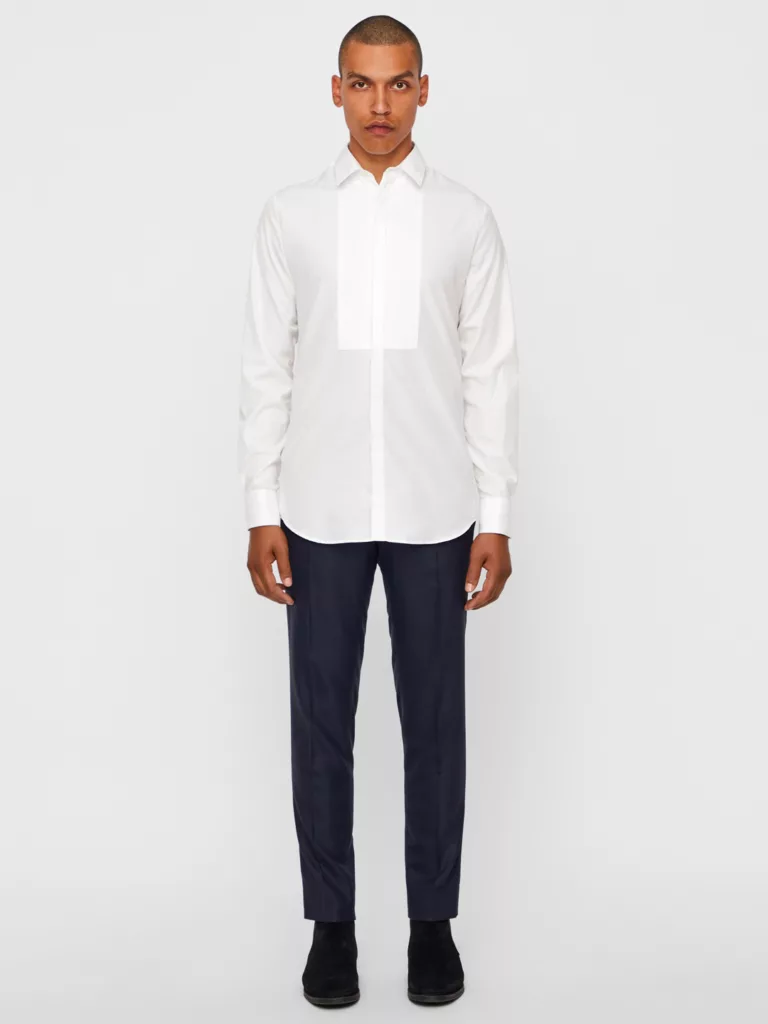 Daniel Tux Poplin Plisse Shirt