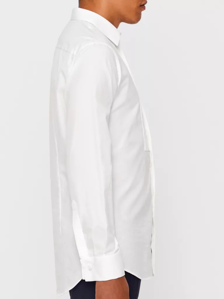 Daniel Tux Poplin Plisse Shirt