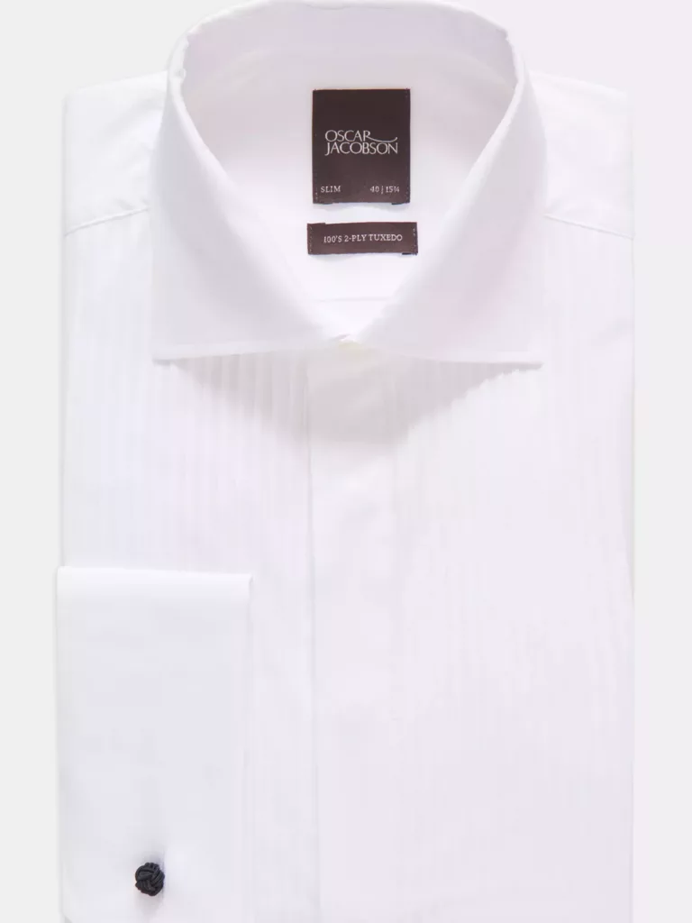 S0119-Tuxedo-Shirt-OJ-White-Close-Up-Fold