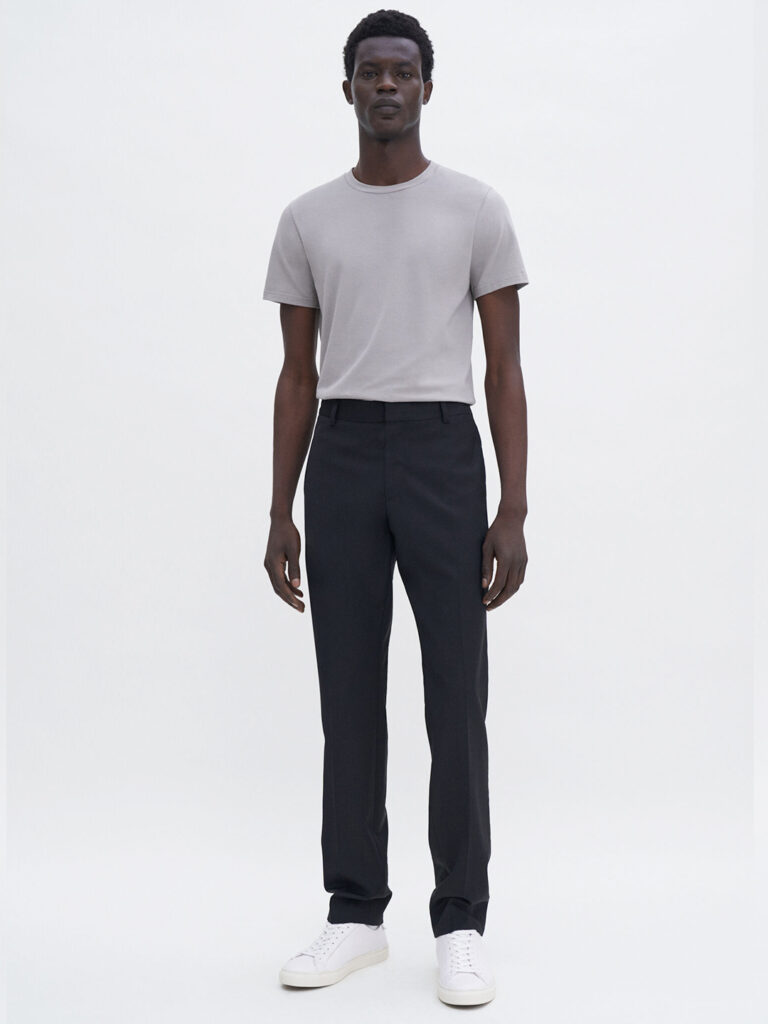 S1000-Slim-Tapered-Wool-Trousers-Filippa-K-Black-Front-Full-Body