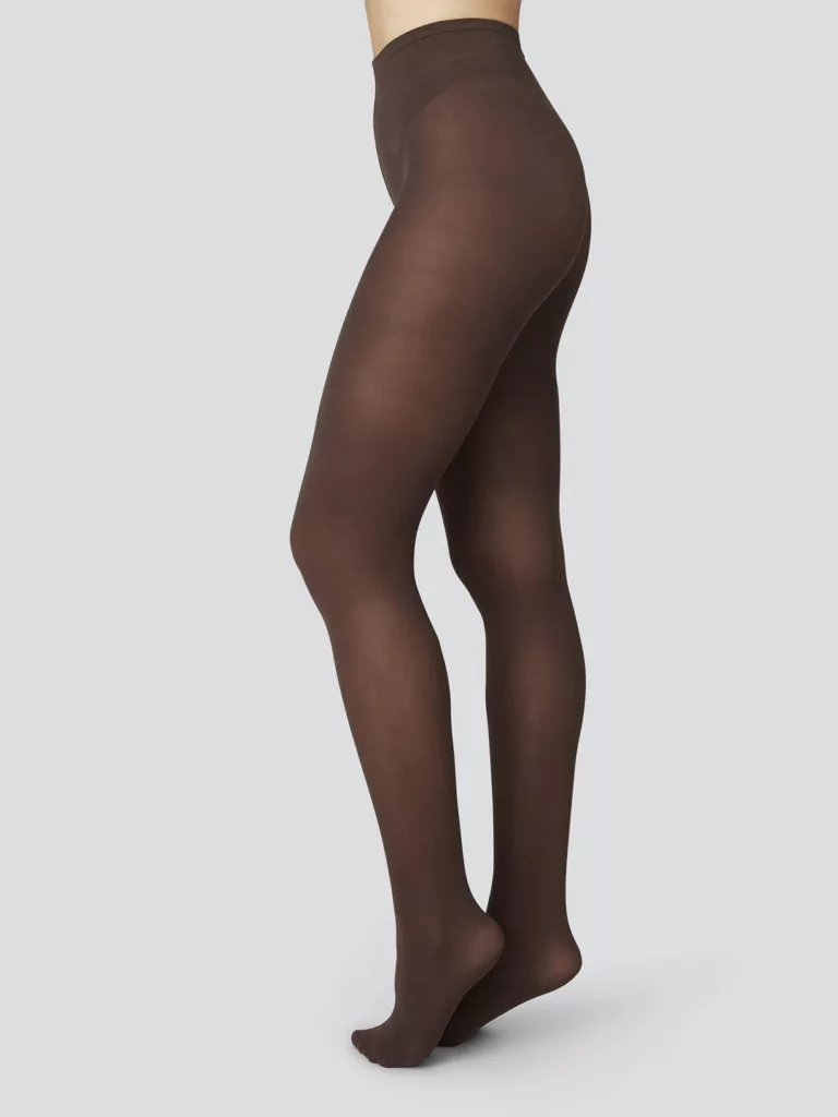 SS0004-Olivia-Premium-Tights-Swedish-Stockings-Dk-Brown-Side