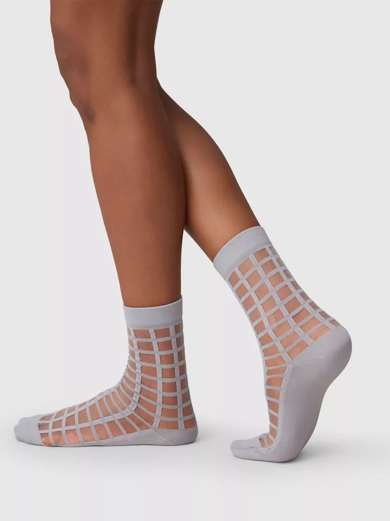 SS0009-Alicia-Grid-Socks-Swedish-Stockings-Stone-Side