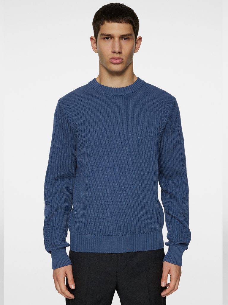 b1759-Oliver-Structure-Sweater-J-Lindeberg-Vintage-Blue-Front